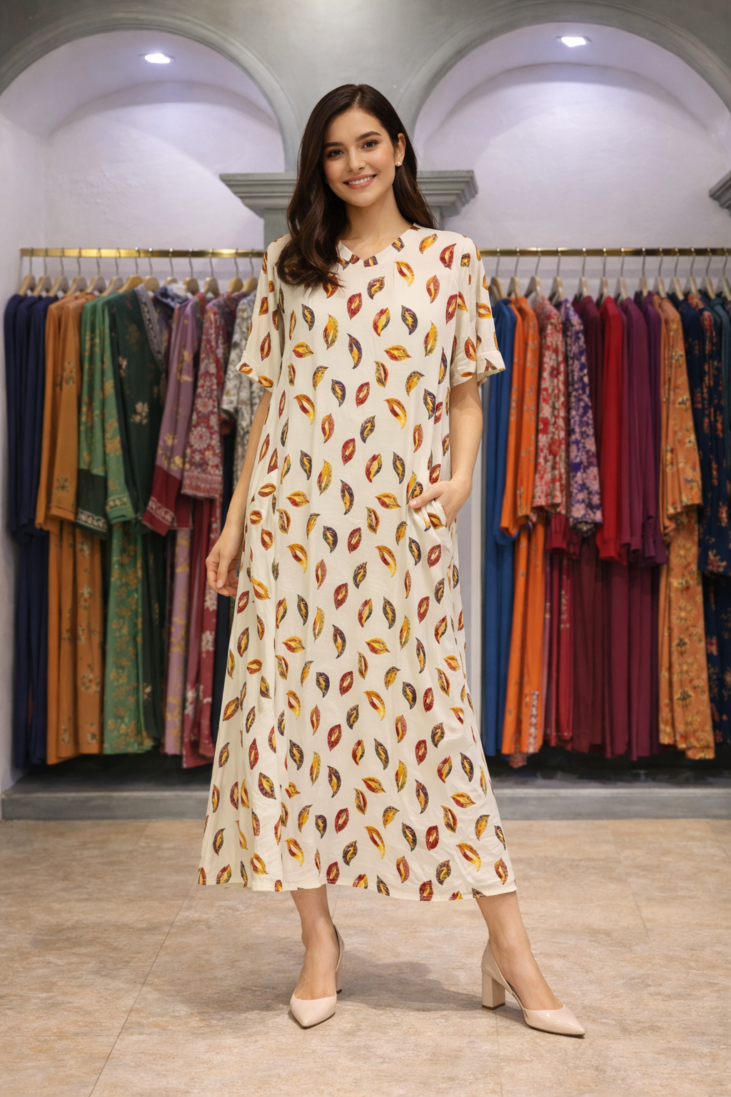 دشداشة طويل فري سايز